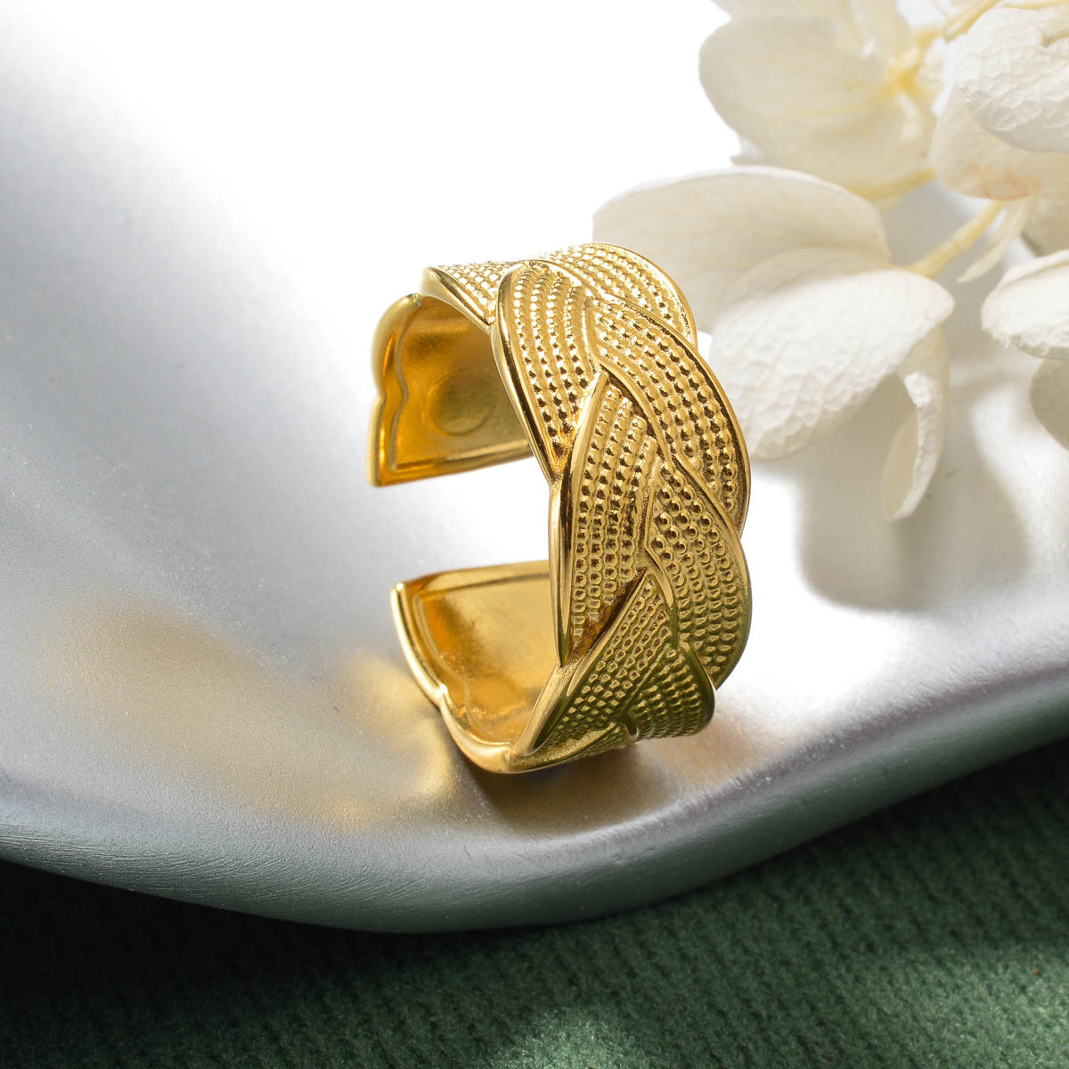 Vintage Inspired Ladies' Adjustable Stainless Steel Ring